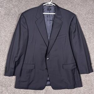 Hickey Freeman Madison Blazer Mens 50R‎ Navy Loro Piana Wool Sport Coat